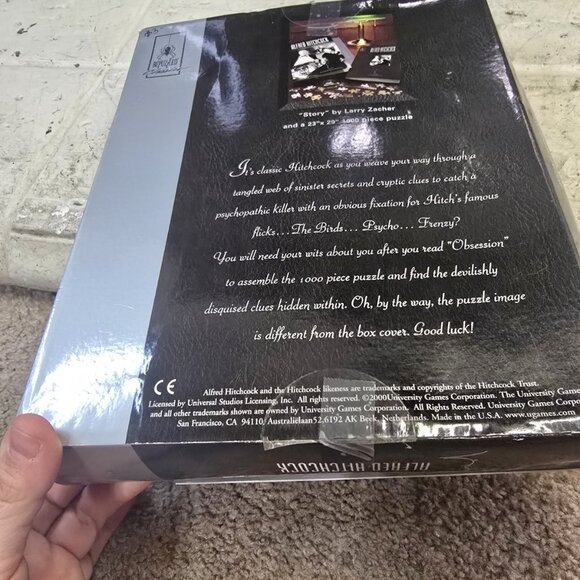 Bepuzzled Classics Alfred Hitchcock “Story” Mystery Jigsaw Puzzle, 1000 pcs Open - Picture 4 of 7